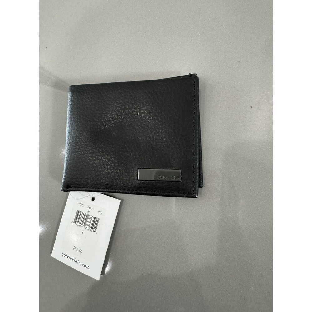 CALVIN KLEIN Men's Genuine Leather BIFOLD Wallet NWT
